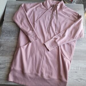 Athleta Women's Soft Pink Cowl Neck Sweater